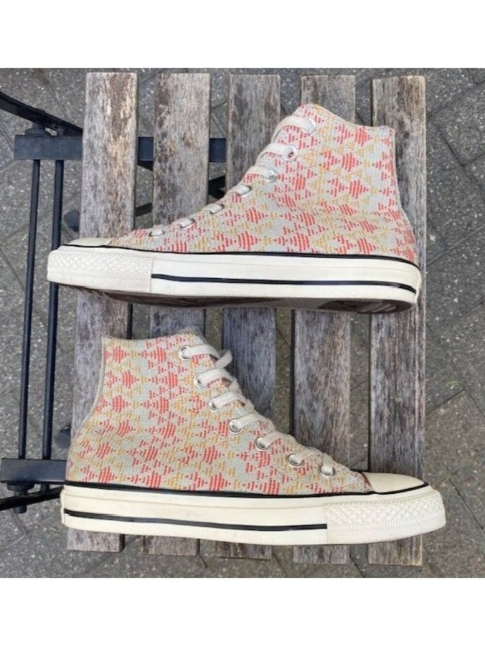 Converse Chuck Taylor All Star Sneakers Women's Size 7.5 Canvas High Patterned